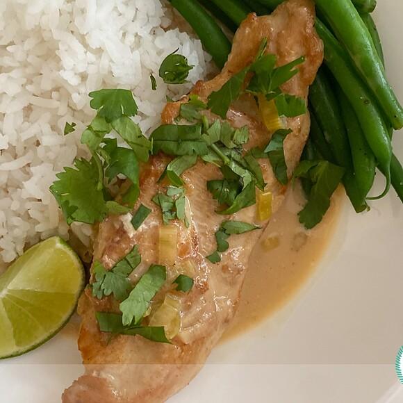 Creamy coconut lime chicken
