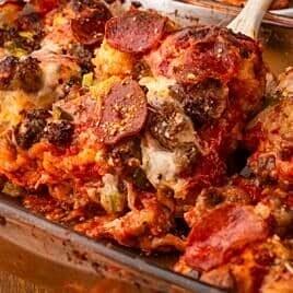 Bubble up pizza casserole