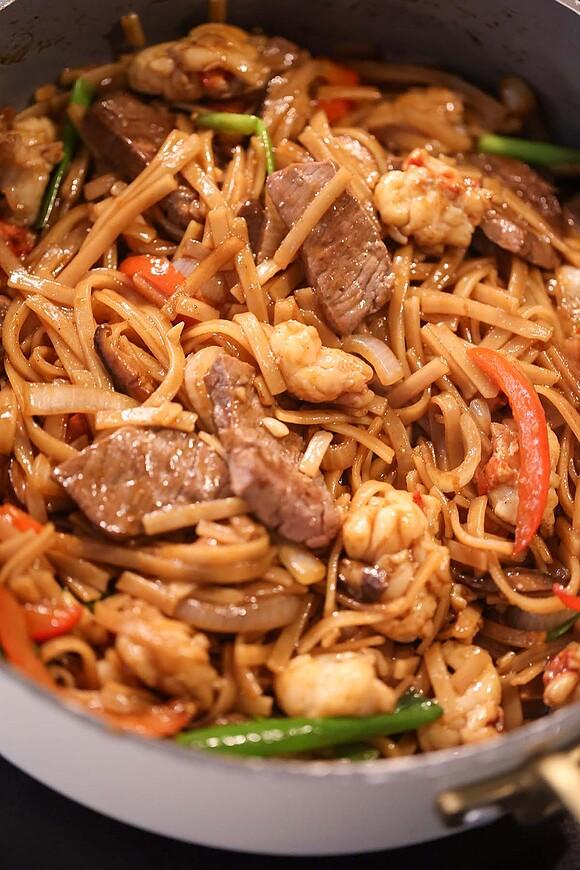 Steak and Lobster Noodles