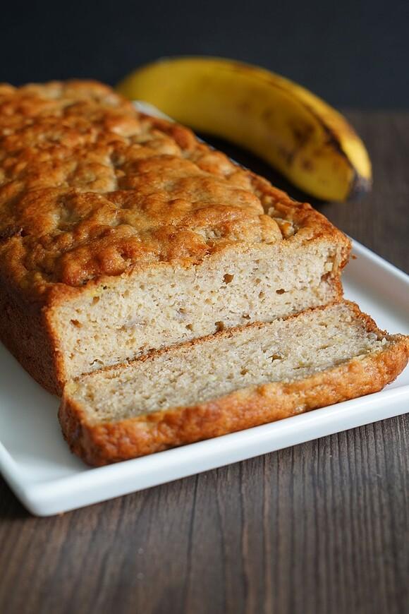 Banana bread made with pancake mix
