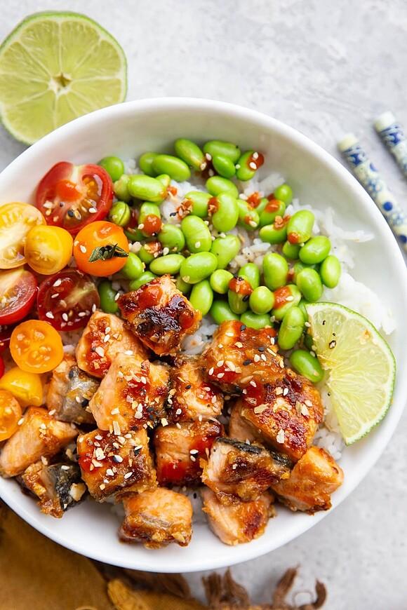 Miso Salmon Bowls