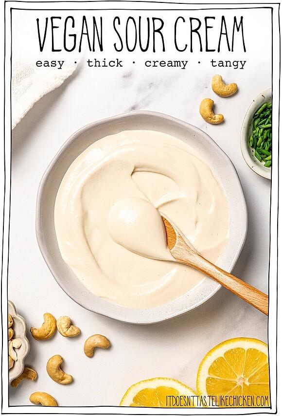 Easy vegan sour cream