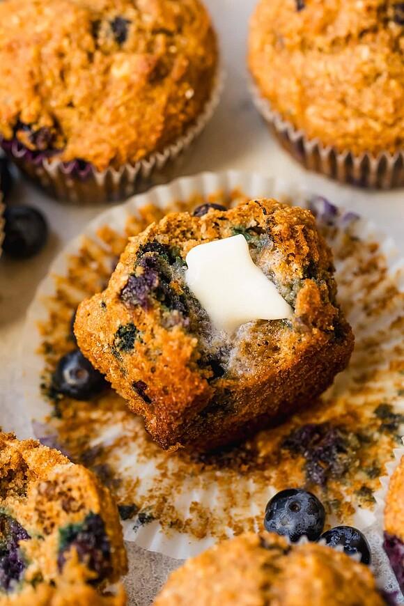 These healthy blueberry bran muffins are perfect for breakfast
