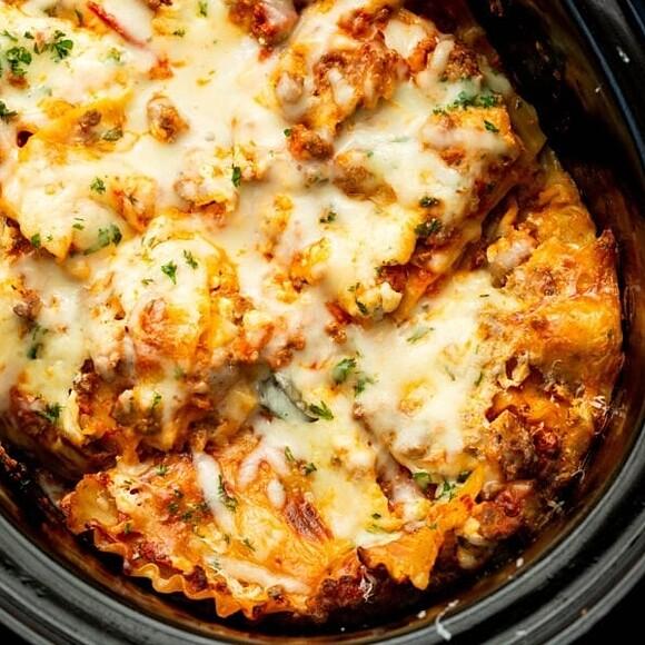Easy crockpot lasagna