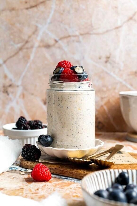 High protein overnight oats