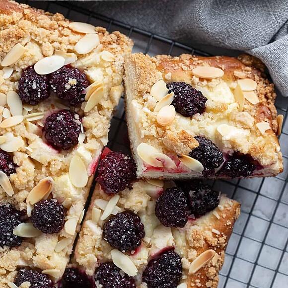 Blackberry apple kuchen