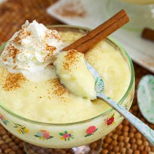Homemade tapioca pudding