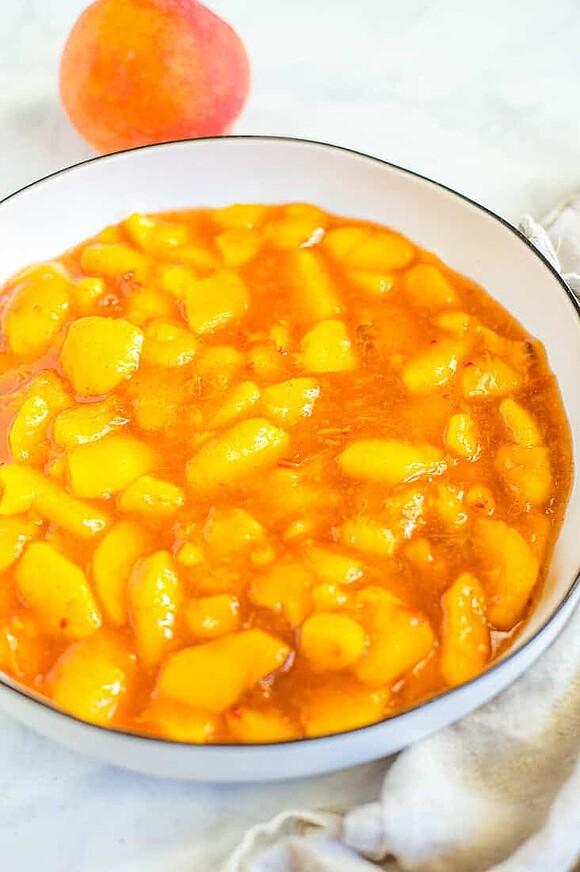 Peach pie filling