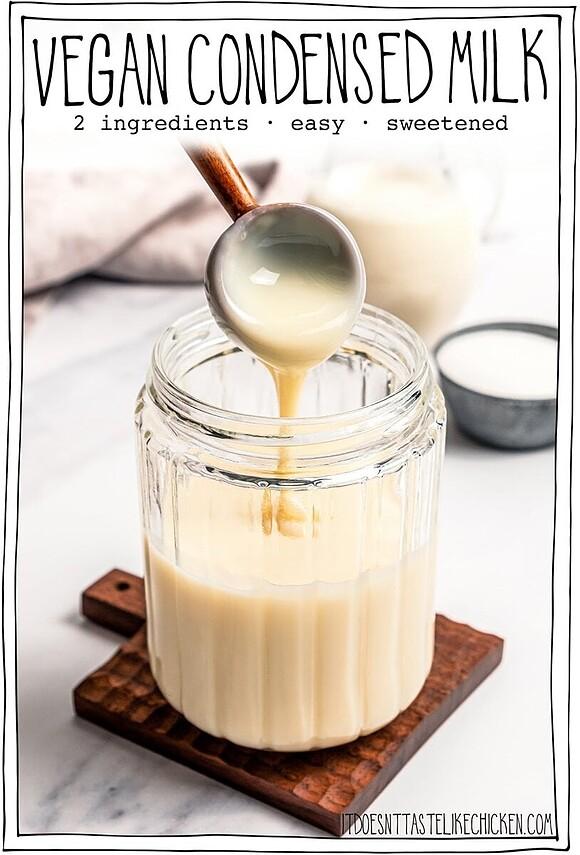 Easy vegan sweetened condensed milk