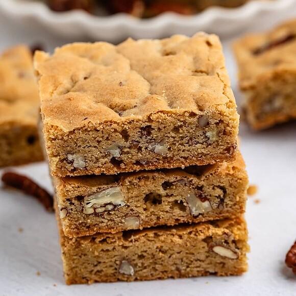 Brown butter blondies