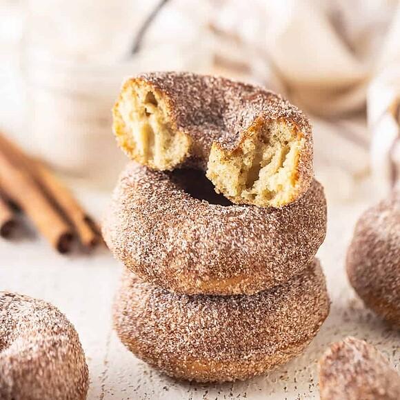 Baked cinnamon sugar donuts