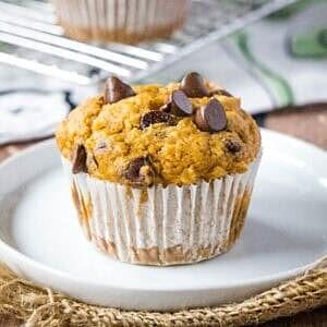 Pumpkin chocolate chip muffins