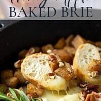 Honey apple baked brie