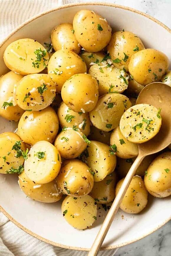 Boiled potatoes