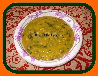 Menthi kura pappu methi fenugreek dal