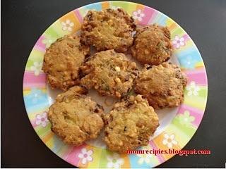 Masala vada indian spicy chickpea fritters