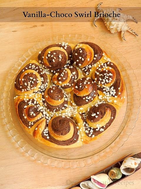 Vanilla choco swirl brioche