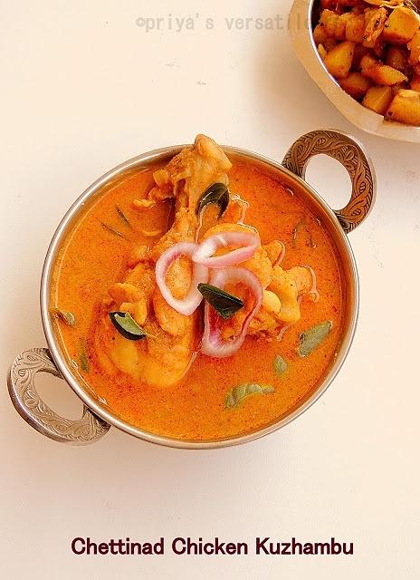 Chettinad chicken kuzhambu and gravy