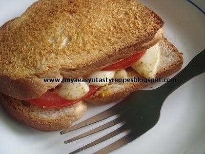 Spicy Mozzarella Sandwich