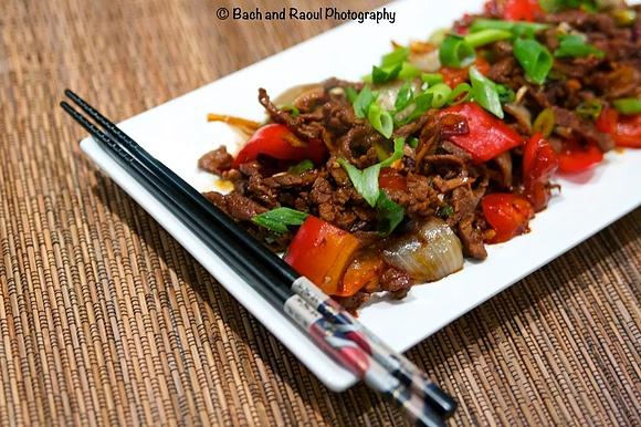 Pepper Steak Stir Fry with Black Bean Sauce
