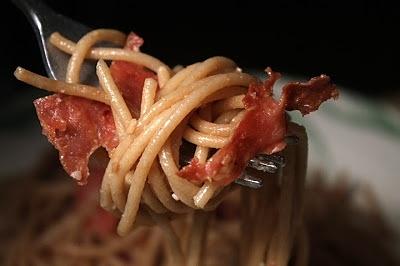 Salami and Spaghetti Stir-Fry