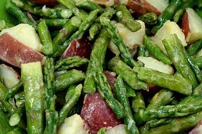 Asparagus and red potato salad