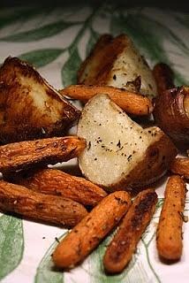 Roasted Potatoes and Carrots