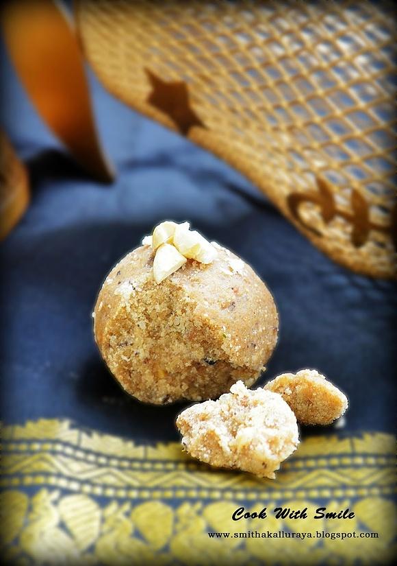 Wheat flour laddu atta ladoo traditional indian sweet