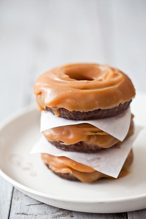 Gluten-free candy-filled chocolate cake doughnuts