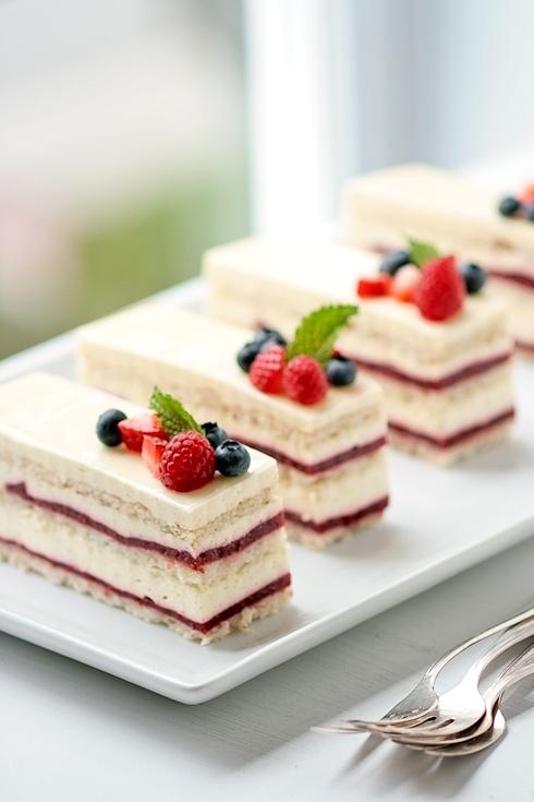 Raspberry rose vanilla cream cake for birthdays