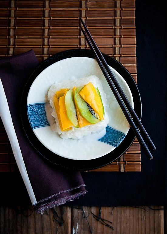 Mango and Kiwi Coconut Sticky Rice