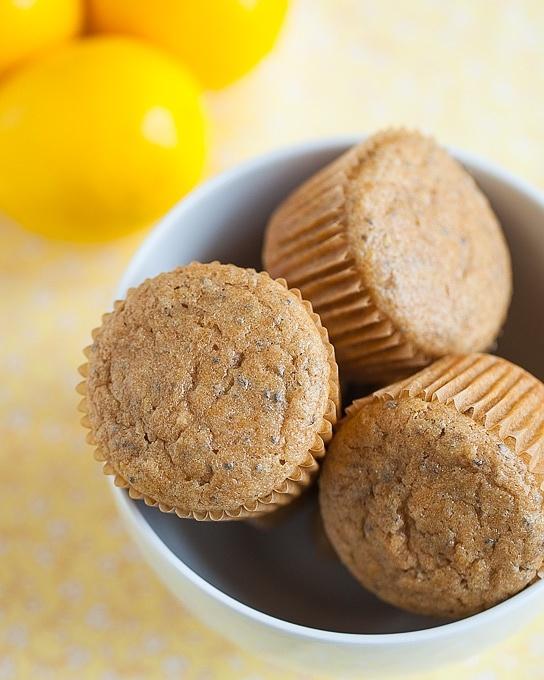 Honey Lemon Chia Seed Muffins