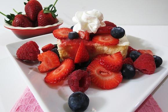 Angel Food Cake in a Loaf Pan