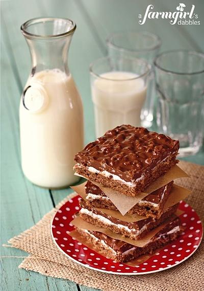 Double Chocolate Marshmallow Crispy Bars