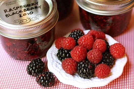 Raspberry Blackberry Freezer Jam