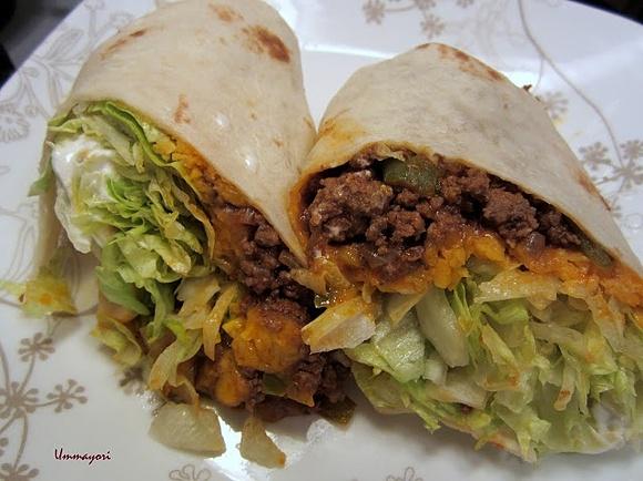 Ground Beef Burritos