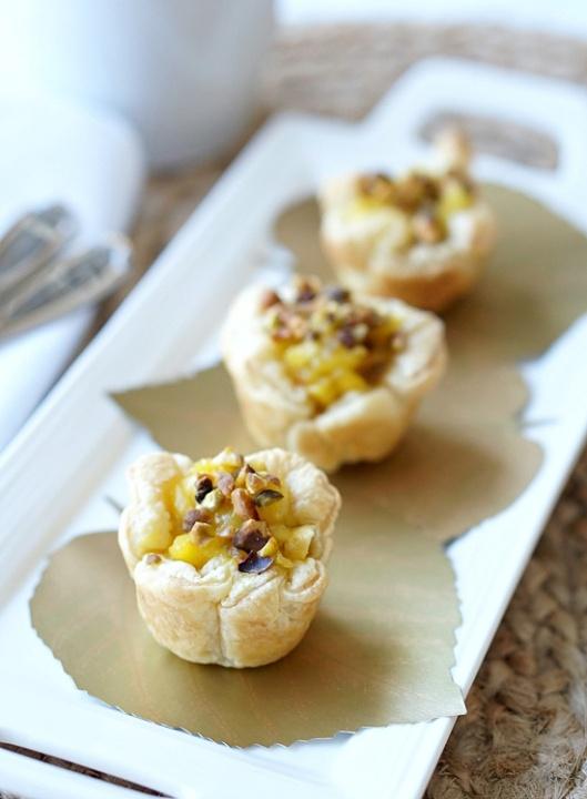 Persian big apple treats with saffron, pistachios, and rosewater
