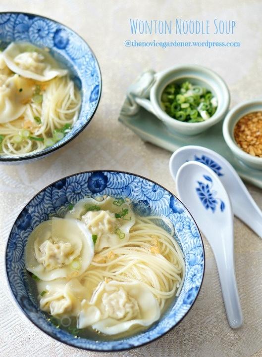 Wonton noodle soup
