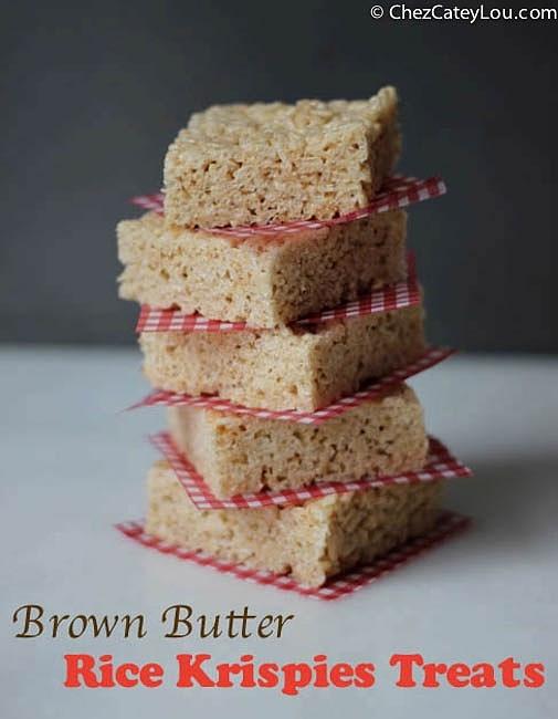 Brown Butter Rice Krispies Treats