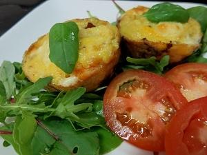 Cheesy Bacon Egg Muffins