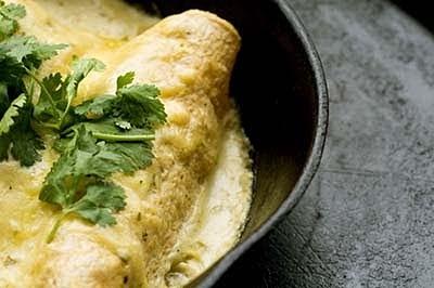 Sour cream chicken enchiladas