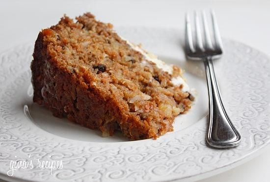 Super moist carrot cake with cream cheese frosting