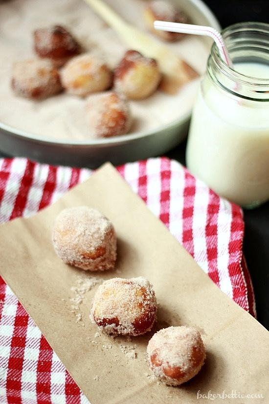 Chocolate Filled Mini Donuts