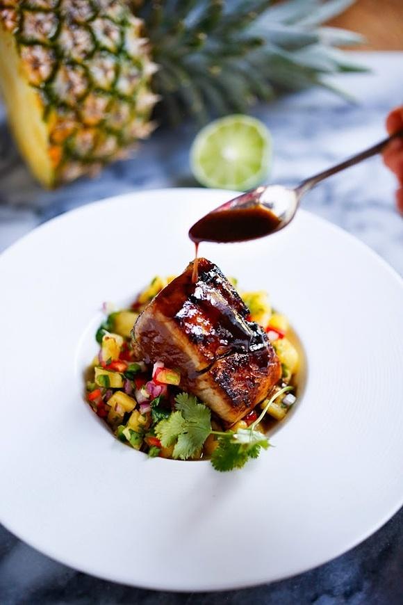 Hawaiian Ono with Pineapple Ginger Salsa
