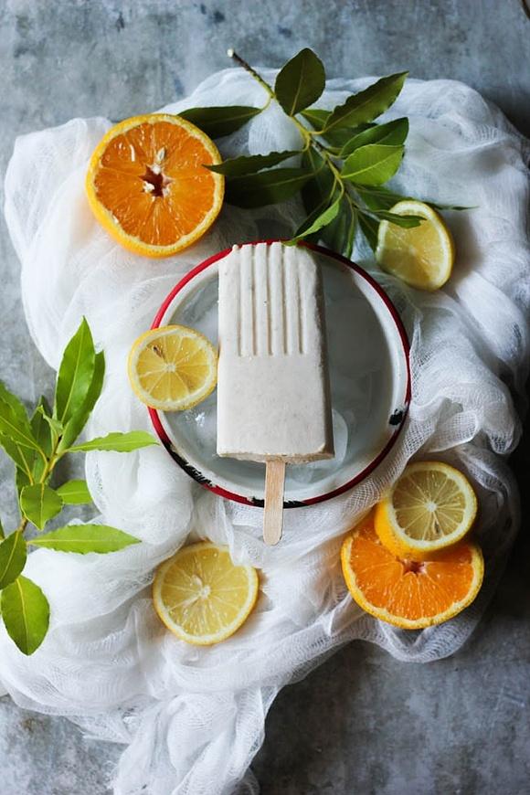 Chocolate pudding pops and three-fruit popsicles