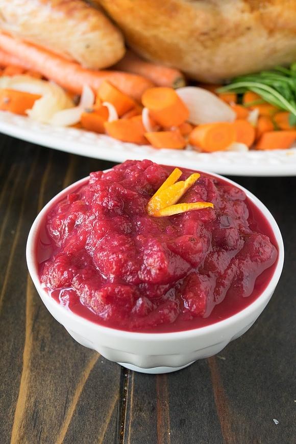 Quick cranberry orange sauce