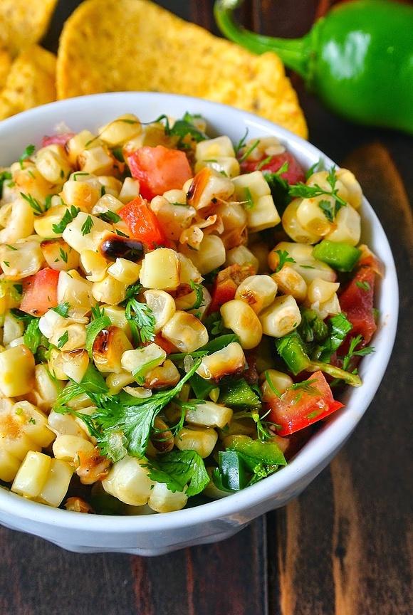 Quick and easy corn salsa