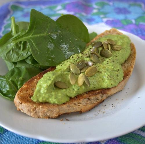 Popeye or shrek green hummus