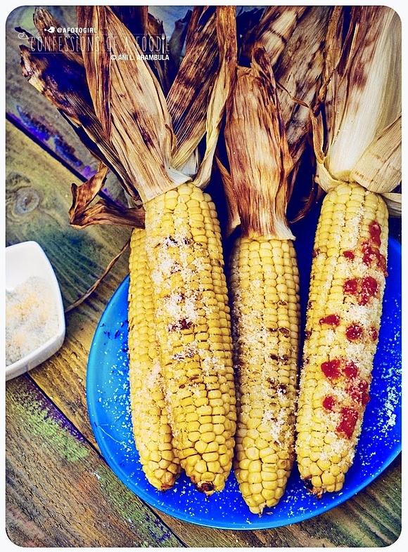 Mexican-style grilled corn on the cob