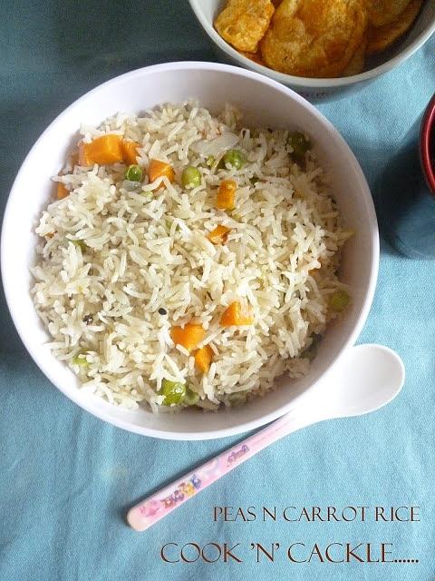 Peas and Carrot Rice